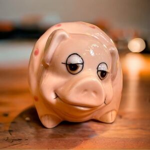 ADORABLE vintage ceramic piggy bank in excellent condition